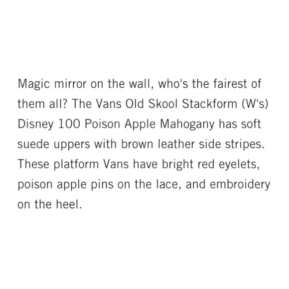 Vans x Disney Snow White Old Skool Stackform Sneaker - Picture 15 of 16